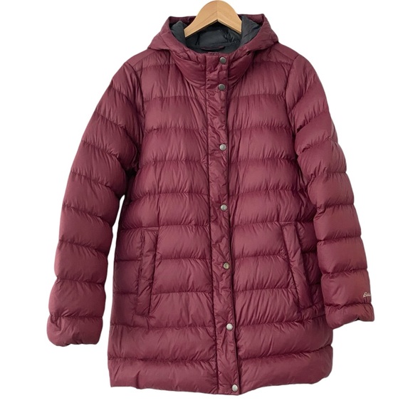 Eddie Bauer Hooded Down Winter Coat, Size M - Picture 1 of 12